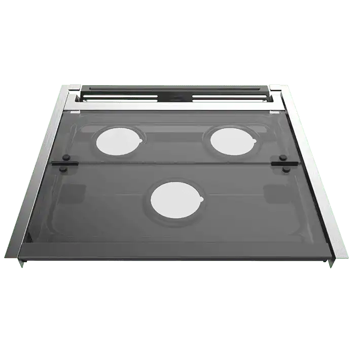 What material is the stove top cover made of?