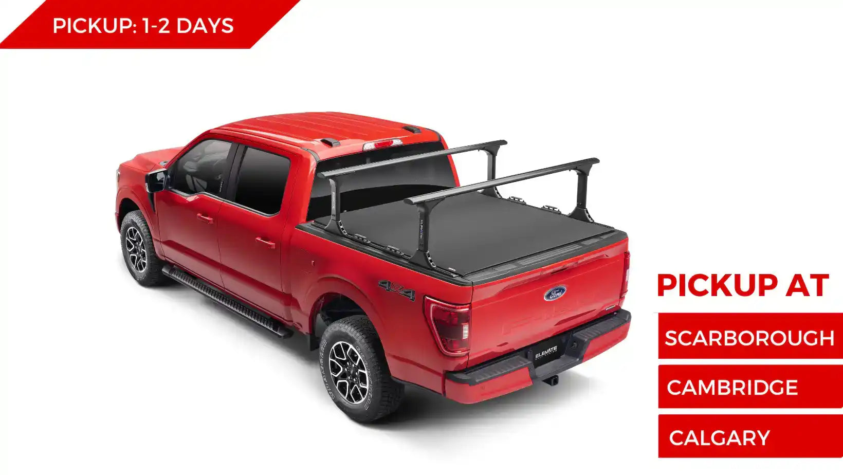 What type of trucks can the ELEVATE FS RACK be paired with?