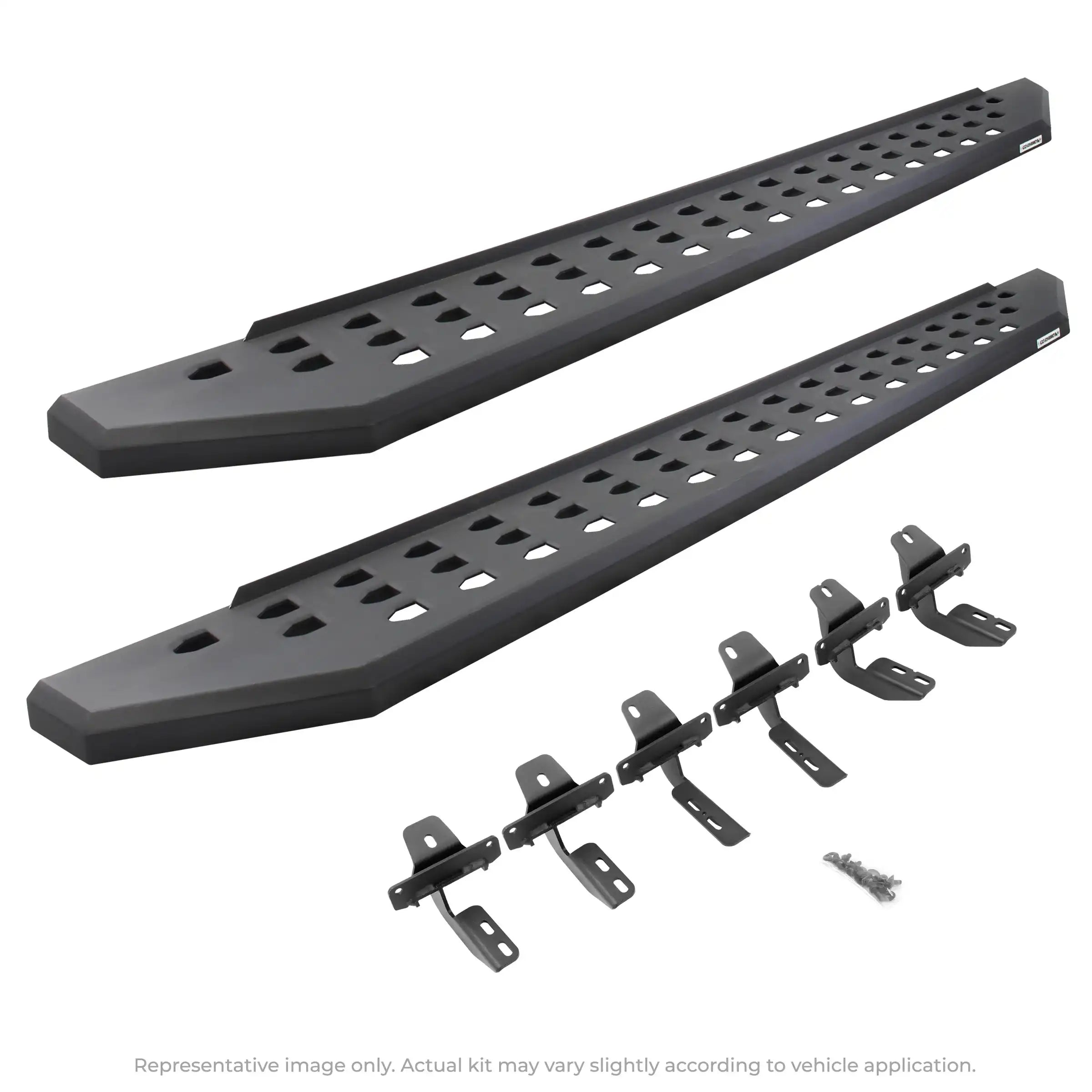 Go Rhino 69404887PC - RB20 Running Boards with Mounting Brackets Kit Crew Cab Questions & Answers