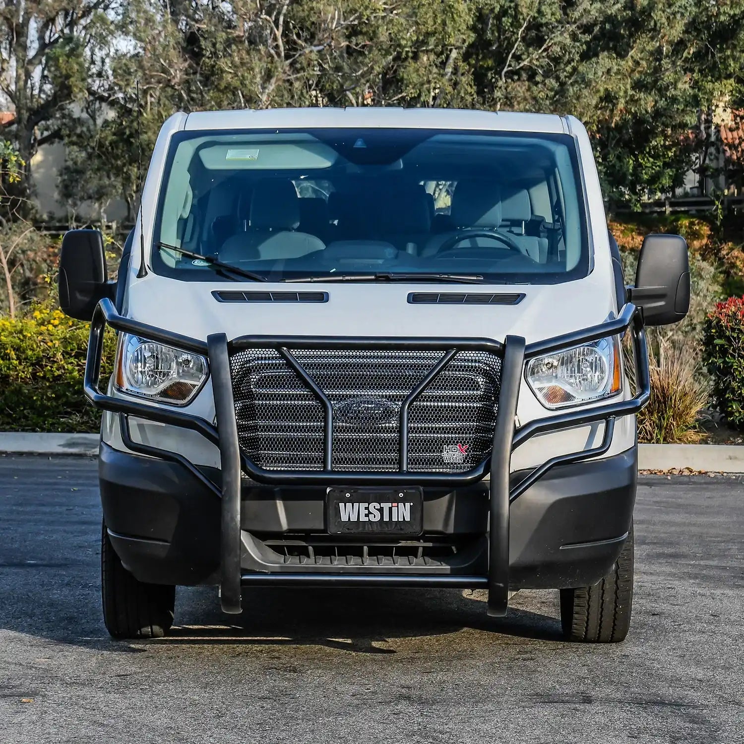 Westin 57-4055 - HDX Grille Guard Black Ford Transit 150, 250, 350, 350 HD Questions & Answers