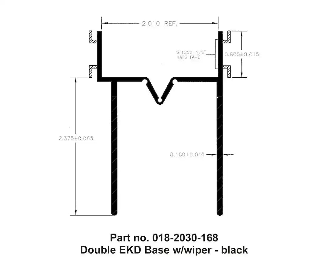 DBL EKD BASE 2-3/8' WIPER Questions & Answers