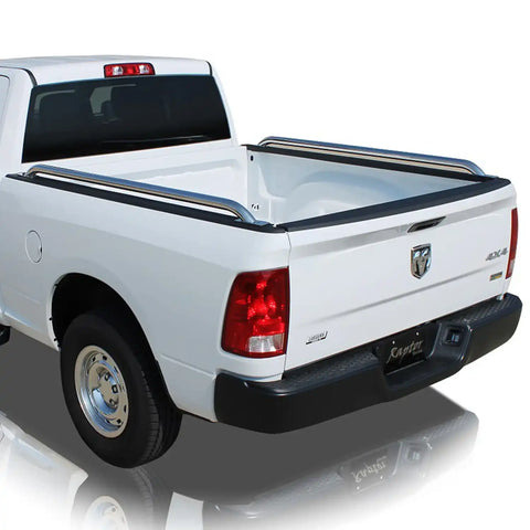 Raptor Series 0204-0163 - 1.9 In Round Bed Rails Polished Stainless Steel 99-06 Toyota Tundra T100/T150 8ft Long