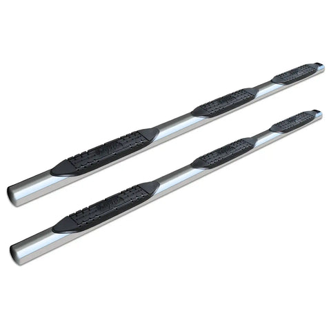 Raptor Series 0403-0186 - 4 In Wheel To Oval Steps Polished Stainless Steel 09-14 Ford F-150 SuperCrew Cab 5.7ft Bed