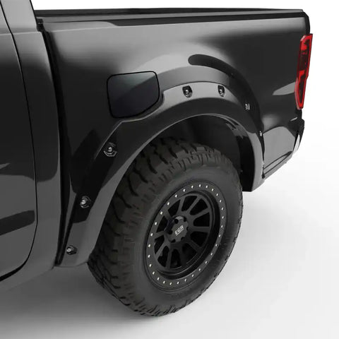 EGR 793554-G1 -19-22 Ford Ranger Painted To Code Shadow Traditional Bolt-On Look Fender Flares Black Set Of 4
