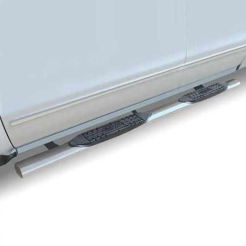 Raptor Series 0703-0156 - 4 In Oval Steps Polished Stainless Steel 99-16 Ford F-250/F-350 Super Duty Regular Cab
