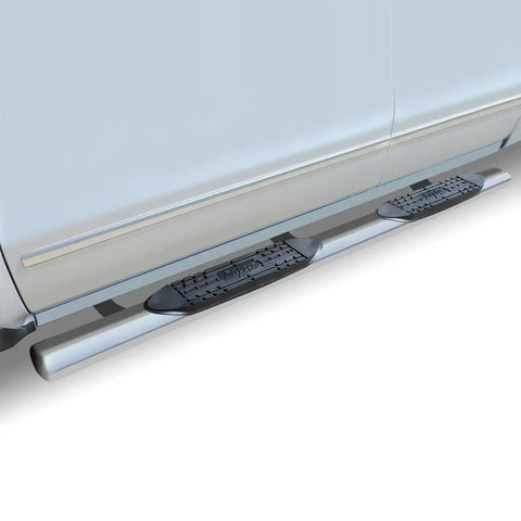 Raptor Series 0803-0157 - 5 In Oval Steps Polished Stainless Steel 09-14 Ford F-150 10-14 Crew Cab