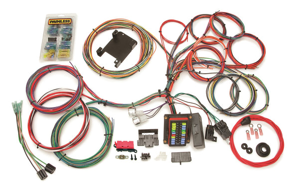 Painless Wiring 10140 26 Circuit Customizable Weatherproof Chassis Har ...