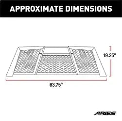ARIES 1110115 - Switchback Black Aluminum Headache Rack, Select Toyota Tundra