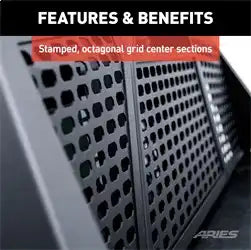 ARIES 1110115 - Switchback Black Aluminum Headache Rack, Select Toyota Tundra