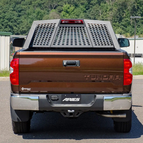 ARIES 1110115 - Switchback Black Aluminum Headache Rack, Select Toyota Tundra