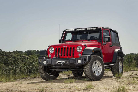 Rugged Ridge 11544.01 - Spartacus Bumper, Front, Satin Black 07-18 Jeep Wrangler JK