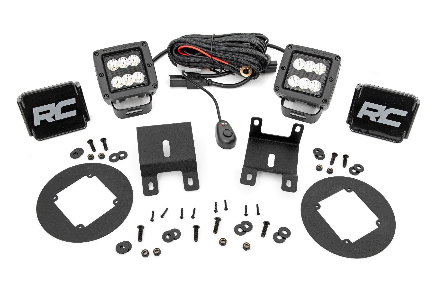 LED Light Kit | Fog Mount | 2" Black Pair | Spot | Subaru Outback (15-19)