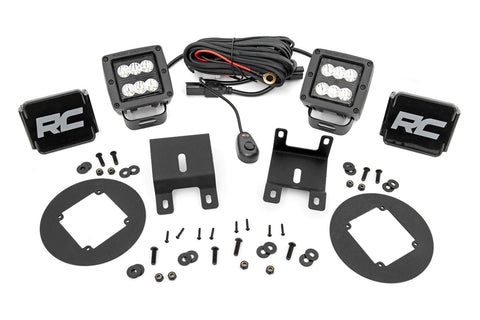 LED Light Kit | Fog Mount | 2" Black Pair | Spot | Subaru Outback (15-19)