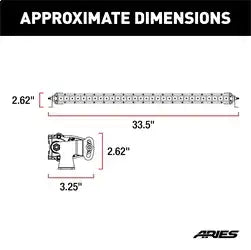 ARIES 1501264 - 30 Single-Row LED Light Bar (14,800 Lumens)