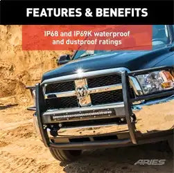 ARIES 1501264 - 30 Single-Row LED Light Bar (14,800 Lumens)