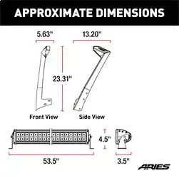 ARIES 1501301 - Jeep JK Roof Light and Brackets