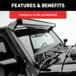 ARIES 1501301 - Jeep JK Roof Light and Brackets