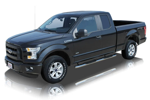 Raptor Series 1501-0020M - 4 In OE Style Curved Oval Steps Polished Stainless Steel 00-13 Chevy Silverado/GMC Sierra 1500 00-19 Silverado/Sierra 2500/3500 HD Crew Cab