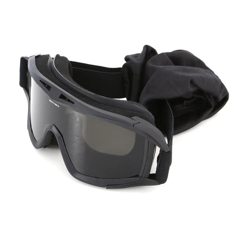 Smittybilt 1504 - Protective Goggles With Bag Clear / Smoke Amber Lens
