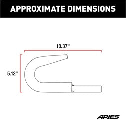 ARIES 15600TW - Truck, Jeep Bolt-On Bumper Tow Hook, 9,000 lbs Work Load