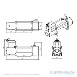 Superwinch 1585202 LP8500 Winch