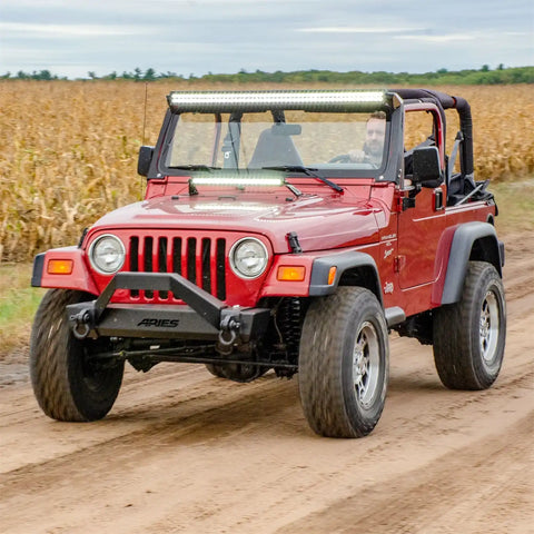 ARIES 15915 - Jeep Wrangler TJ Roof Light Brackets, LEDs Sold Separately
