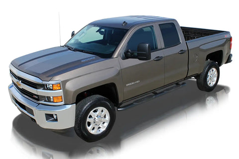 Raptor Series 1602-0482B - 5 In OE Style Curved Oval Steps Black E-Coated Alloy Steel 19-24 Dodge Ram 1500 New Body Quad/Extended Cab