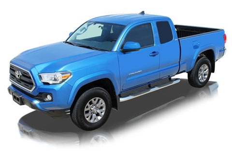 Raptor Series 1607-0195 - 5 In OE Style Curved Oval Steps Polished Stainless Steel 04-24 Nissan Titan 17-19 XD King/Extended Cab