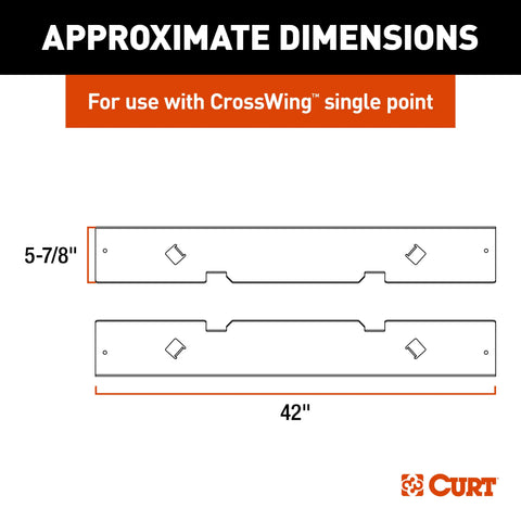 CURT 16040 CrossWing 5th Wheel Bed Protector Supports