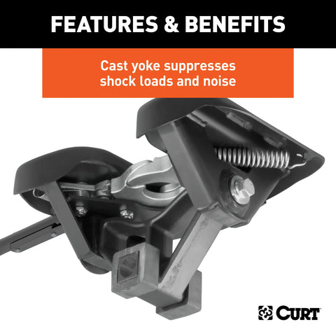 CURT 16064 A20 5th Wheel Hitch, Select Silverado, Sierra 2500, 3500 HD, 8' Bed Puck System