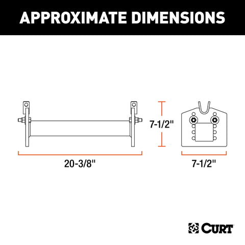 CURT 16505 E16 5th Wheel Hitch Head Adapter