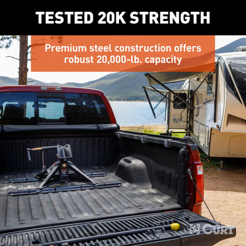 CURT 16600 CrossWing Lightweight 5th Wheel Hitch, 20,000 lbs.