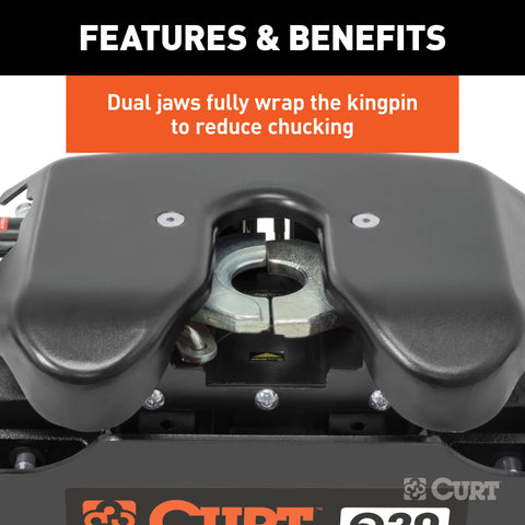 CURT 16671 Q20 Sliding 5th Wheel Hitch, 20K, Select Silverado, Sierra, 6.5' Bed New Part 16698