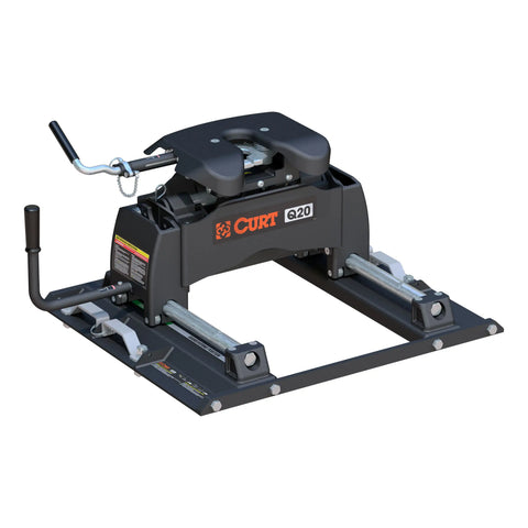 CURT 16677 Q20 Sliding 5th Wheel Hitch, Select Ford F250, F350, F450, 6.75' Bed Puck System
