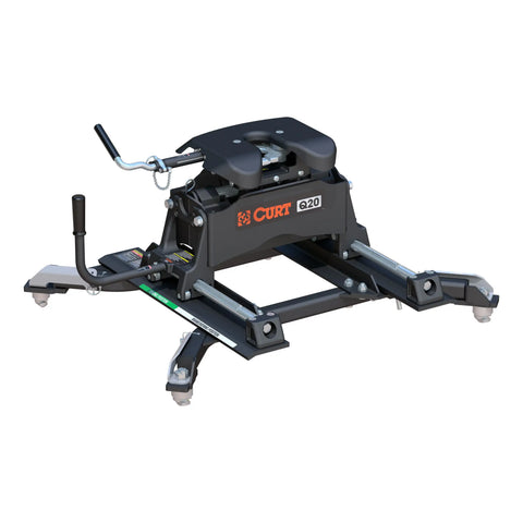 CURT 16687 Q20 Sliding 5th Wheel Hitch, 20K, Select Ram 2500, 3500, 6.5' Bed Puck System