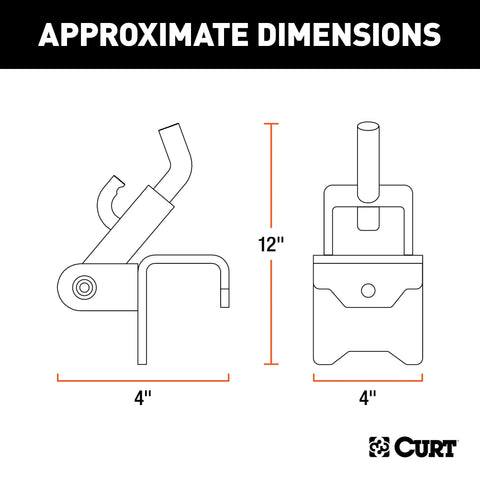 CURT 17008 - Replacement Weight Distribution Hitch Hookup Bracket