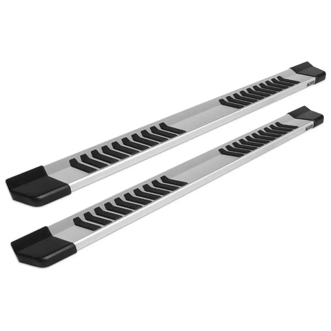 Raptor Series 1701-0174 - 6 In OEM Style Slide Track Running Boards Brushed Aluminum 07-18 Chevy Silverado/GMC Sierra 1500 19 Silverado/Sierra LD/Limited 07-19 2500/3500 HD Extended/Double Cab