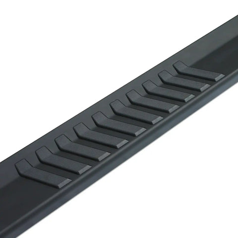 Raptor Series 1702-0051BT - 6 In OEM Style Slide Track Running Boards Black Textured Aluminum 09-18 Dodge Ram 1500 19-23 Classic Quad/Extended Cab