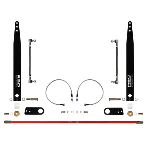 Raptor Series 170107-405500 RSO Suspension - Rear Sway Bar Kit With Adjustable End Links 0-6in Lift 07-18 Jeep Wrangler JK/JKU 4-Door