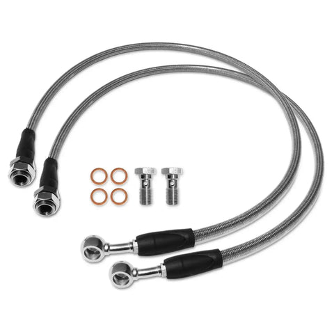 Raptor Series 170107-408705 RSO Suspension - Rear Brake Lines Stainless Steel Length: 65cm-25.7in 07-18 Jeep Wrangler JK/JKU