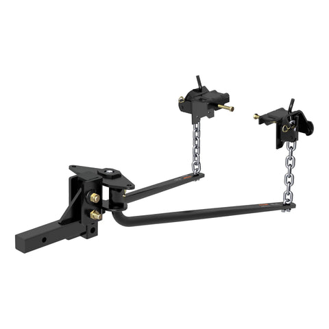 CURT 17051 Round Bar Weight Distribution Hitch With Integrated Lubrication (6-8K)