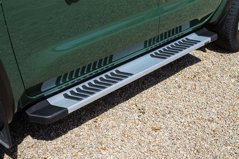 Raptor Series 1707-0589 - 6 In OEM Style Slide Track Running Boards Brushed Aluminum 05-24 Nissan Frontier Crew Cab