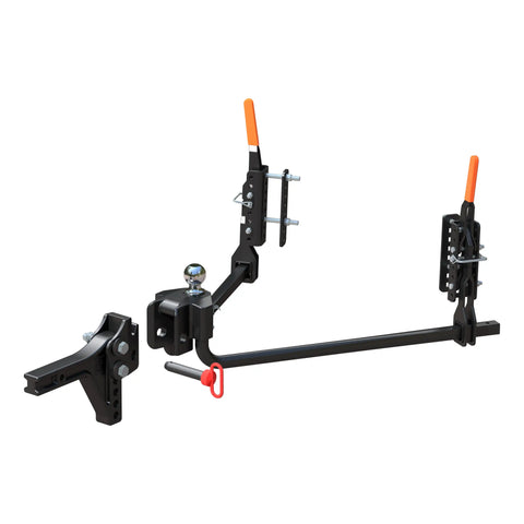 CURT 17510 Weight Distribution Hitch TruTrack Round Bar Fits 2 Inch Receiver 800 to 1000 Pound