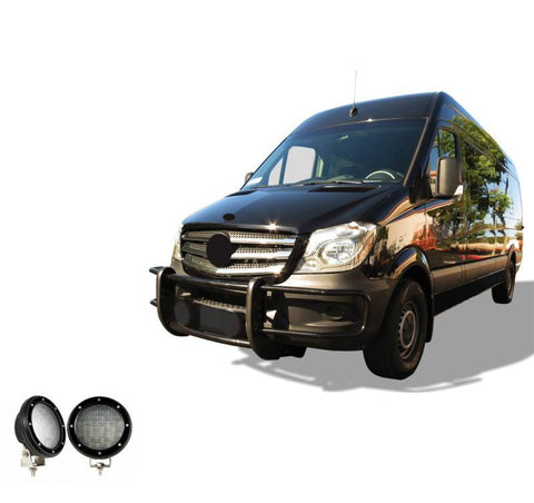 Black Horse Off Road 17D501MA-PLFB - Spartan Grille Guard Kit for Sprinter