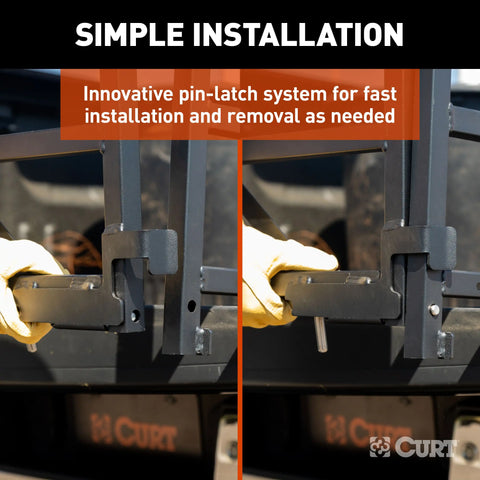 CURT 18325 Universal Truck Bed Extender with Fold-down Tailgate