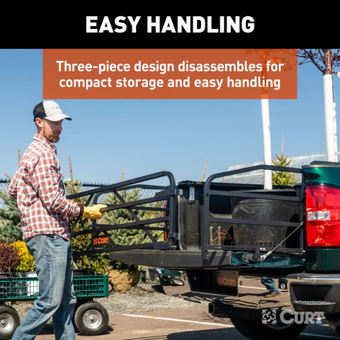 CURT 18325 Universal Truck Bed Extender with Fold-down Tailgate