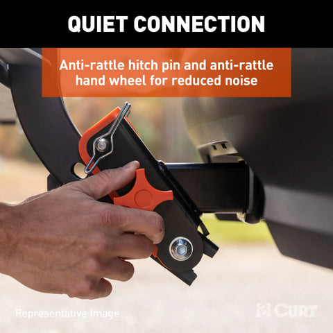 CURT 15320 Xtra Duty Class 5 Trailer Hitch, 2 Receiver, Select Chevy Express, GMC Savana