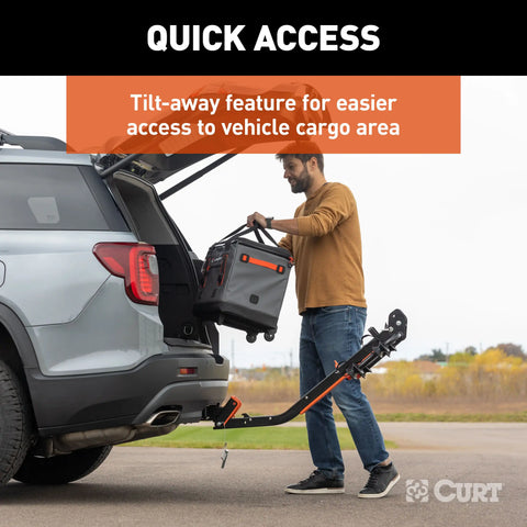 CURT 15320 Xtra Duty Class 5 Trailer Hitch, 2 Receiver, Select Chevy Express, GMC Savana