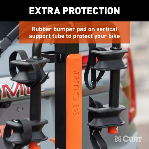 CURT 18410 ActiveLink SE Hitch-Mounted Bike Rack, 2 Bikes, Shank