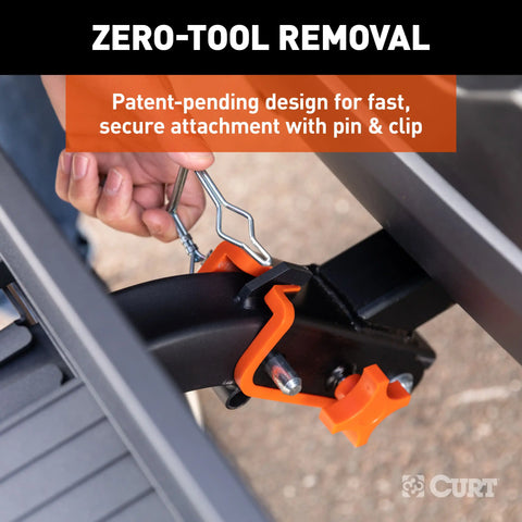 CURT 18415 ActiveLink 49 x 22 Aluminum Cargo Carrier, Fits 2 Receiver